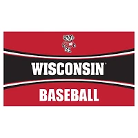 Wisconsin Badgers 28" x 16" Baseball Trapper Door Mat