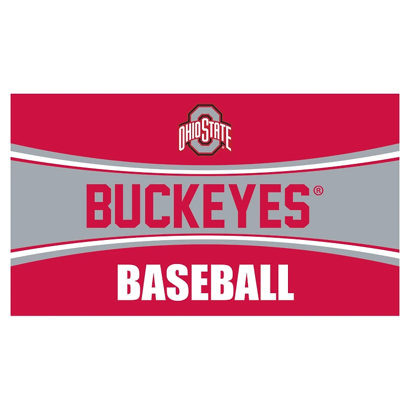 Ohio State Buckeyes 28" x 16" Baseball Trapper Door Mat