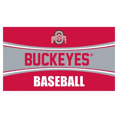 Ohio State Buckeyes 28" x 16" Baseball Trapper Door Mat