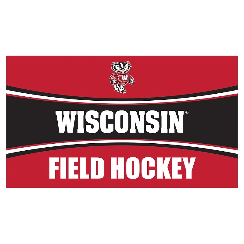 Wisconsin Badgers 28" x 16" Field Hockey Trapper Door Mat