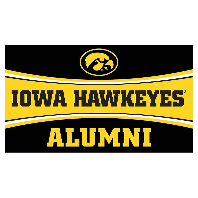 Iowa Hawkeyes 28" x 16" Alumni Trapper Door Mat