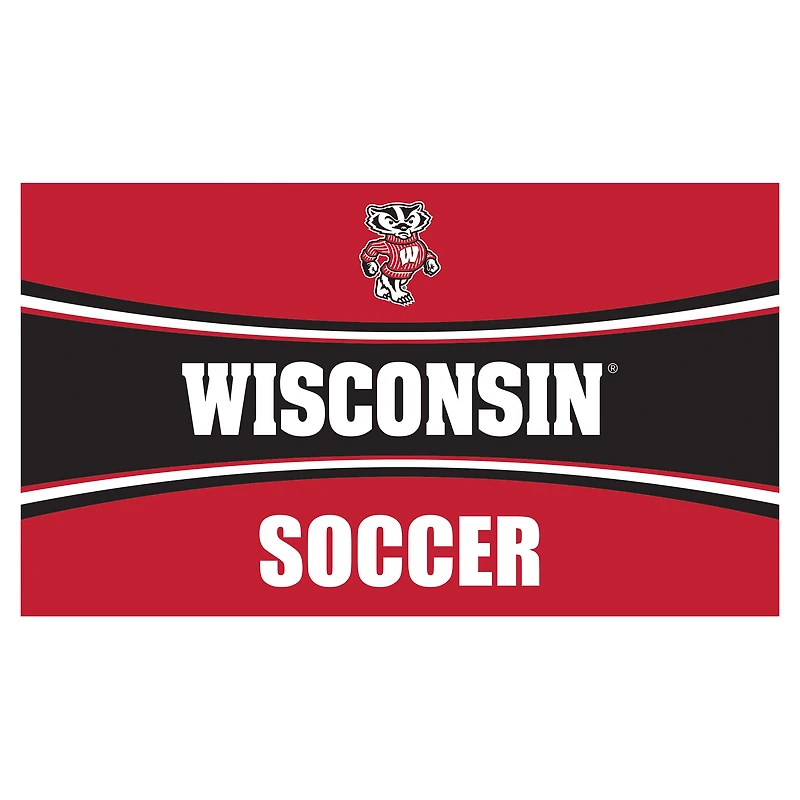 Wisconsin Badgers 28" x 16" Soccer Trapper Door Mat
