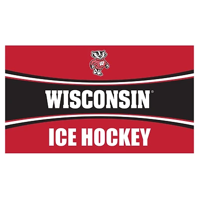 Wisconsin Badgers 28" x 16" Ice Hockey Trapper Door Mat