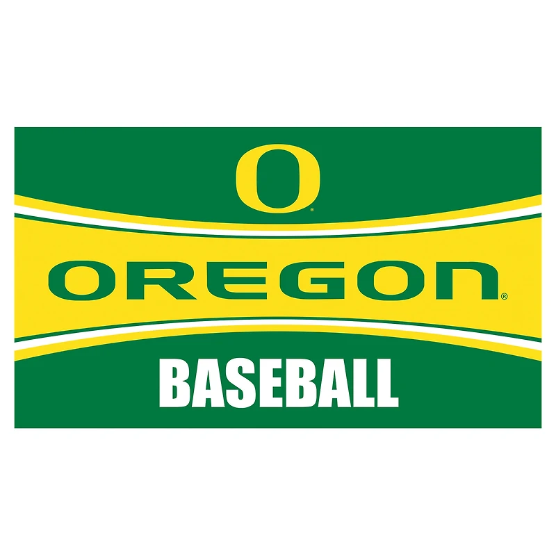 Oregon Ducks 28" x 16" Baseball Trapper Door Mat