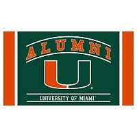 Miami Hurricanes 28" x 16" Alumni Turf Door Mat