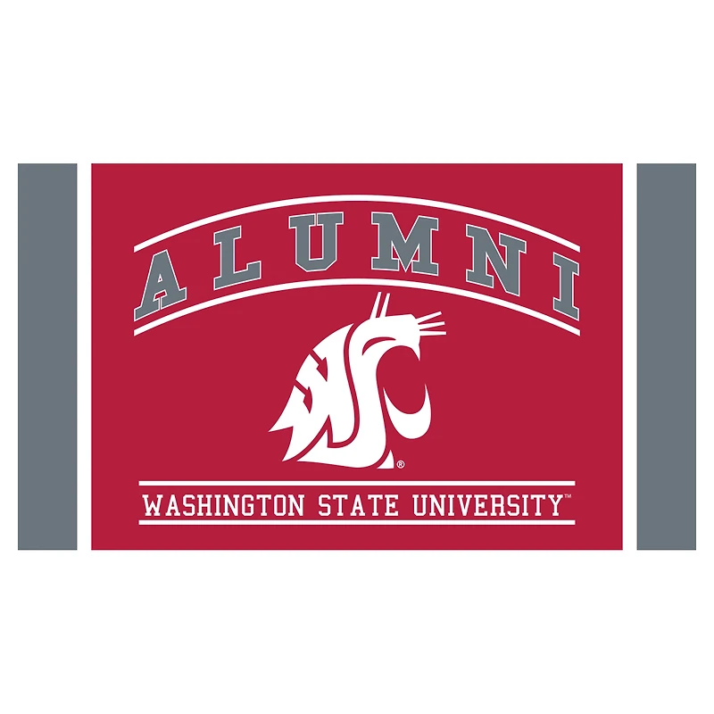 Washington State Cougars 28" x 16" Alumni Turf Door Mat