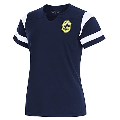 Women's Antigua Navy Nashville SC Encounter Notch Neck T-Shirt