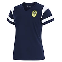 Women's Antigua Navy Nashville SC Encounter Notch Neck T-Shirt
