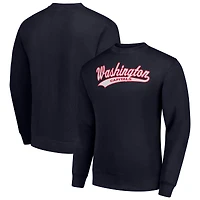 Men's Starter  Navy Washington Capitals Tailsweep City Pullover Sweatshirt