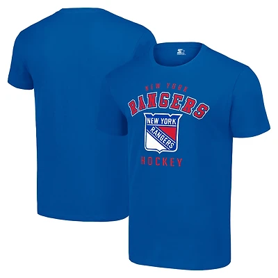 Men's Starter Royal New York Rangers Logo T-Shirt