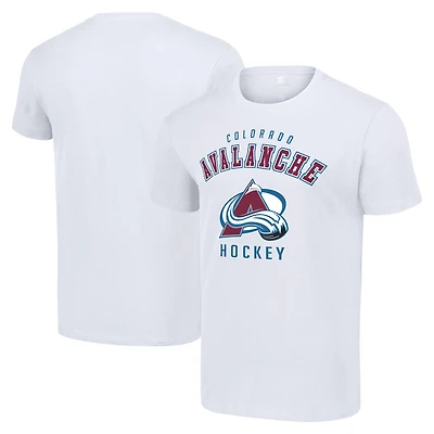 Men's Starter White Colorado Avalanche Logo T-Shirt
