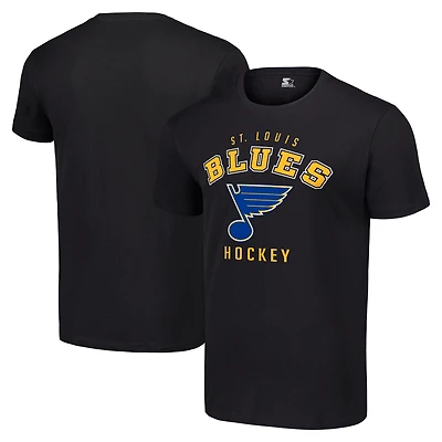 Men's Starter Black St. Louis Blues Logo T-Shirt