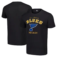 Men's Starter Black St. Louis Blues Logo T-Shirt