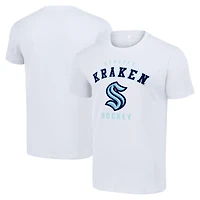 Men's Starter White Seattle Kraken Logo T-Shirt