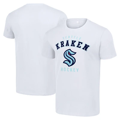 Men's Starter White Seattle Kraken Logo T-Shirt