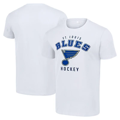 Men's Starter White St. Louis Blues Logo T-Shirt