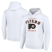 Men's Starter White Philadelphia Flyers  Logo Pullover Hoodie