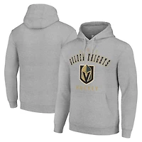 Men's Starter Heather Gray Vegas Golden Knights  Logo Pullover Hoodie