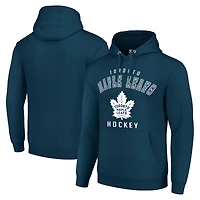 Men's Starter Navy Toronto Maple Leafs  Logo Pullover Hoodie