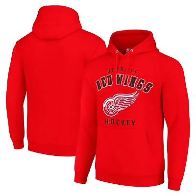 Men's Starter Red Detroit Red Wings Logo Pullover Hoodie
