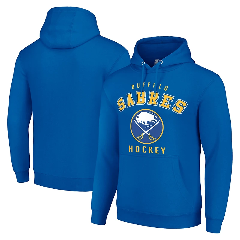 Men's Starter Royal Buffalo Sabres  Logo Pullover Hoodie