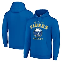 Men's Starter Royal Buffalo Sabres  Logo Pullover Hoodie