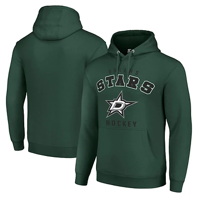 Men's Starter Green Dallas Stars  Logo Pullover Hoodie