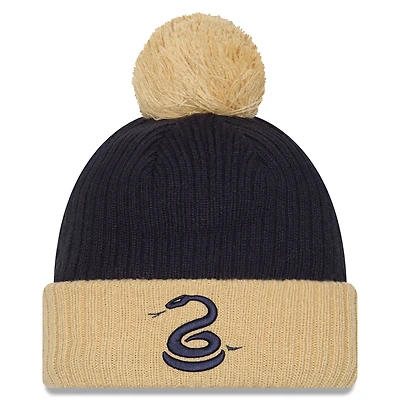 Men's New Era  Black Philadelphia Union 2025 Jersey Hook Cuff Knit Hat with Pom