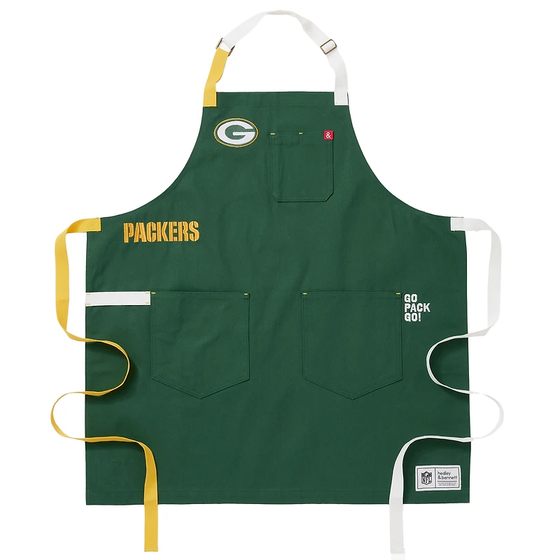 Hedley & Bennett Green Green Bay Packers The Essential Apron