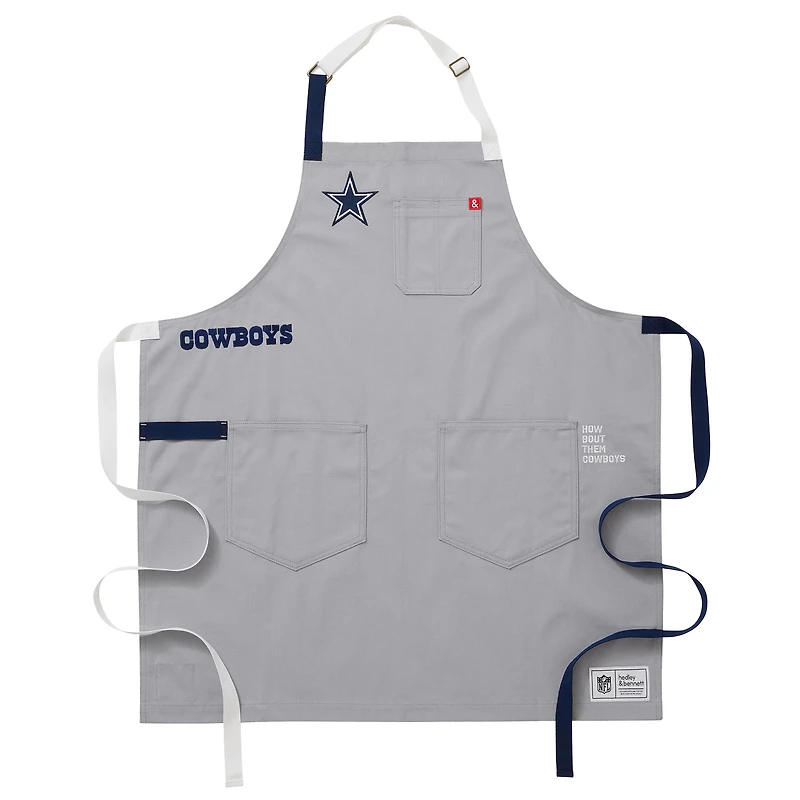 Hedley & Bennett Gray Dallas Cowboys The Essential Apron