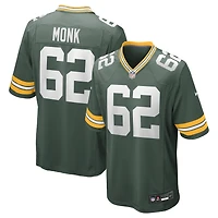 Men's Nike Jacob Monk  Green Green Bay Packers  Game Jersey