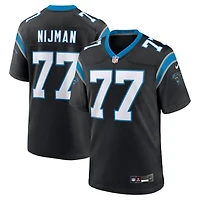 Men's Nike Yosh Nijman  Black Carolina Panthers  Game Jersey