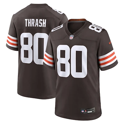 Men's Nike Jamari Thrash  Brown Cleveland Browns Team Game Jersey