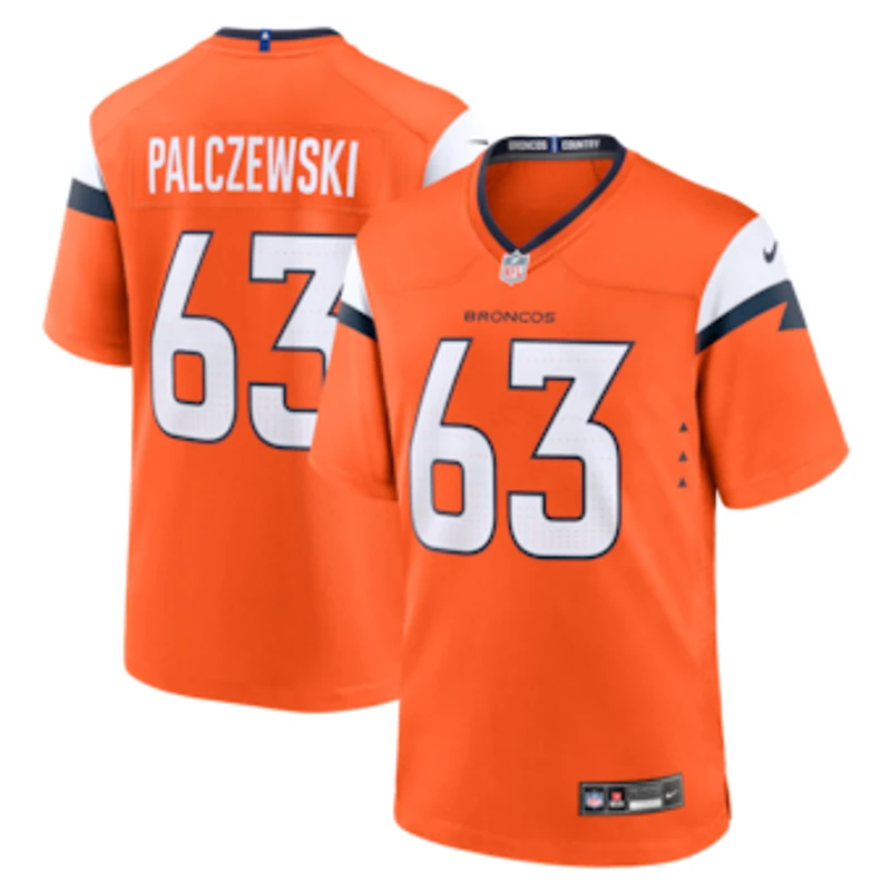 Men's Nike Alex Palczewski Orange Denver Broncos Team Game Jersey