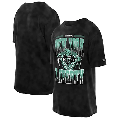 Men's New Era Black New York Liberty Boxy Sport Classics Vintage Wash T-Shirt