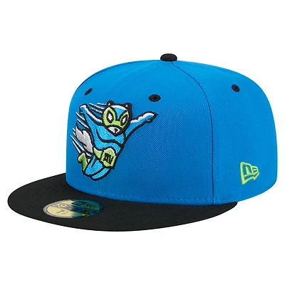 Men's New Era Blue/Black Richmond Flying Squirrels Copa de la Diversión 59FIFTY Fitted Hat