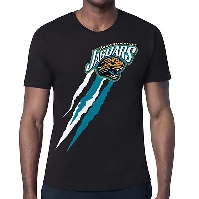 Men's Starter Jacksonville Jaguars Retro Team Logo Color Scratch T-Shirt