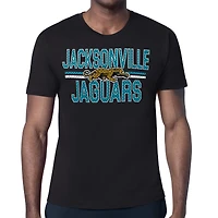 Men's Starter  Black Jacksonville Jaguars Mesh Look Retro Team Logo T-Shirt