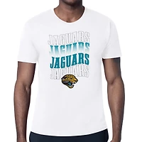 Men's Starter  White Jacksonville Jaguars Repeat Wordmark Retro Team Logo T-Shirt