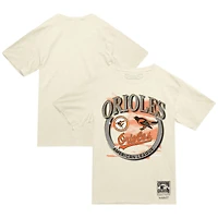 Men's Mitchell & Ness Cream Baltimore Orioles Crown Jewels T-Shirt
