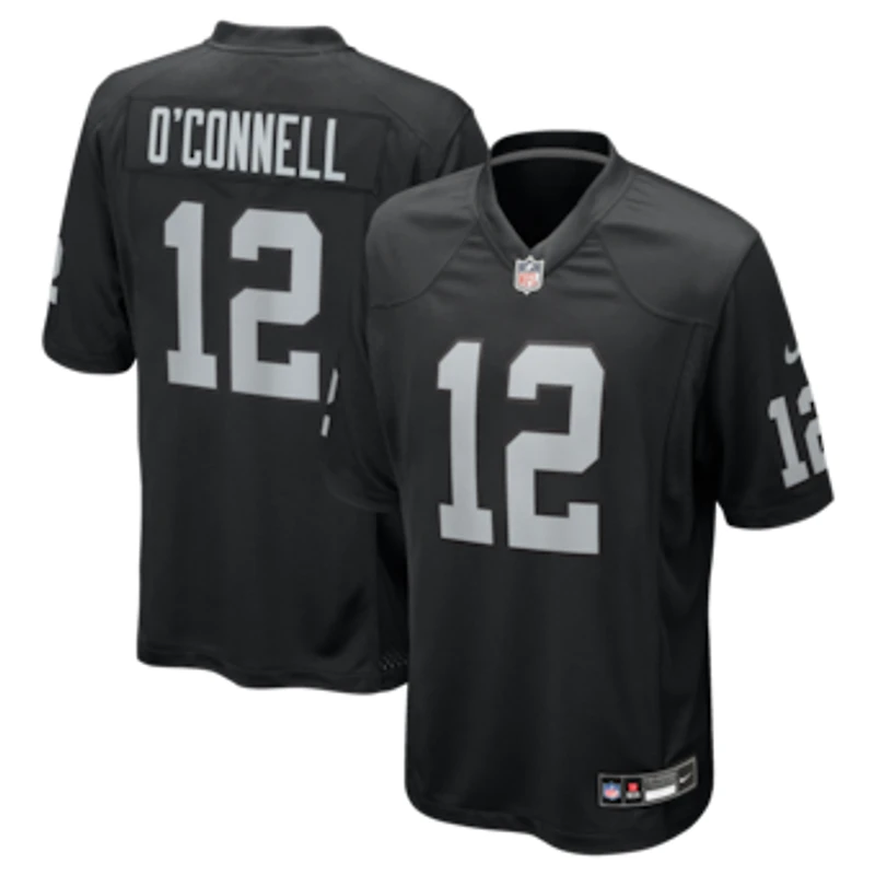 Men's Nike Aidan O'Connell Black Las Vegas Raiders Team Game Jersey