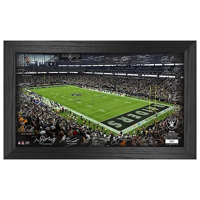 Highland Mint Las Vegas Raiders 12" x 20" 2024 Signature Gridiron Panoramic Framed Photo