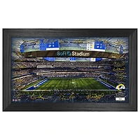 Highland Mint Los Angeles Rams 12" x 20" 2024 Signature Gridiron Panoramic Framed Photo