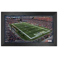 Highland Mint New England Patriots 12" x 20" 2024 Signature Gridiron Panoramic Framed Photo