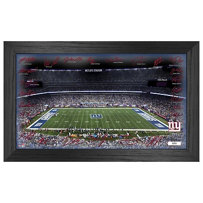 Highland Mint New York Giants 12" x 20" 2024 Signature Gridiron Panoramic Framed Photo