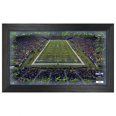 Highland Mint Seattle Seahawks 12" x 20" 2024 Signature Gridiron Panoramic Framed Photo