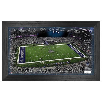 Highland Mint Dallas Cowboys 12" x 20" 2024 Signature Gridiron Panoramic Framed Photo