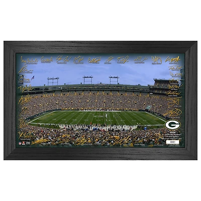 Highland Mint Green Bay Packers 12" x 20" 2024 Signature Gridiron Panoramic Framed Photo