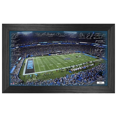 Highland Mint Carolina Panthers 12" x 20" 2024 Signature Gridiron Panoramic Framed Photo