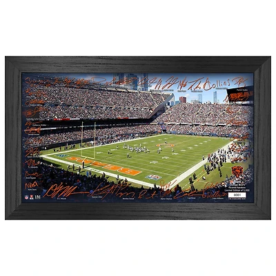 Highland Mint Chicago Bears 12" x 20" 2024 Signature Gridiron Panoramic Framed Photo